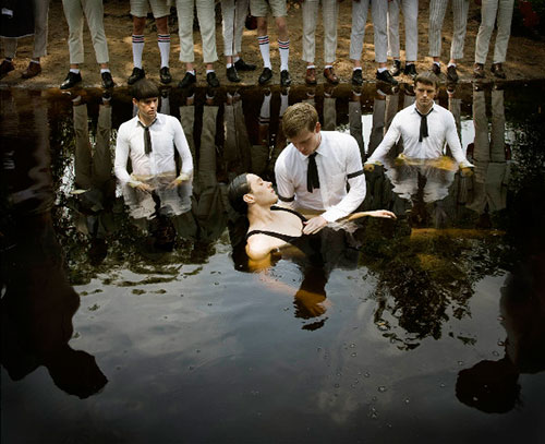 Still waters, Taufe, Baptising, Septemberists - Fotografie von Anthony Goicolea